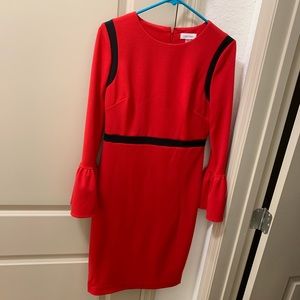 Red Calvin Klein Dress